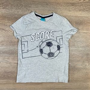 Pepco Little Kids T-Shirt Soccer Print Boys Size 128 cm 7 - 8 Years Color Gray